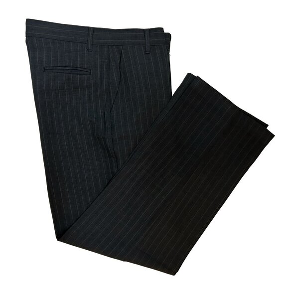 Boys Black Perry Ellis Pinstripe Suit – Size 16 Regular – Excellent Condition - Picture 5 of 7